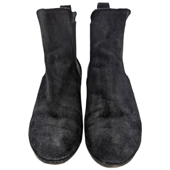 Rag & Bone Ankle Boots Booties Devon Suede Leather Heeled Black Women's 40 - Picture 2 of 15